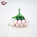 باقة ورد توليب 8 وردات ملمس طبيعي