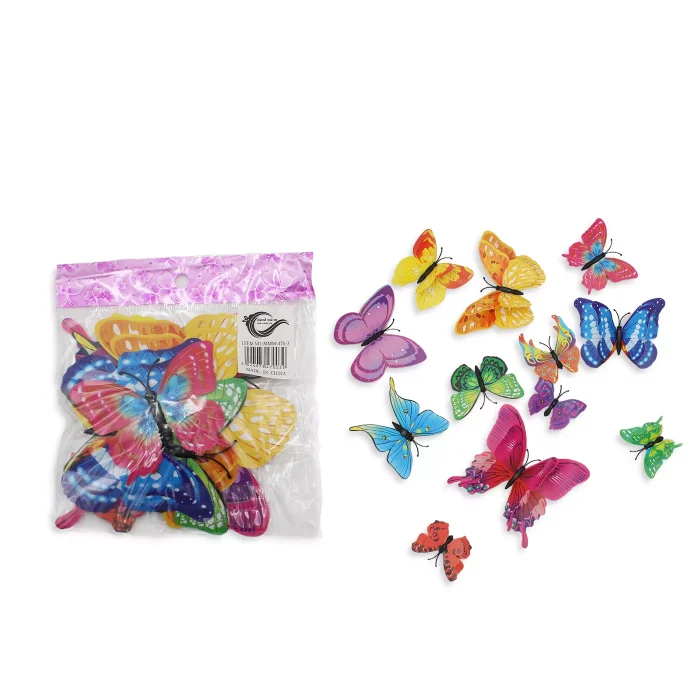 MMM-470-2_Colored 3 (2)_ملصقات فراشات ملونة بمغناطيس ولاصق